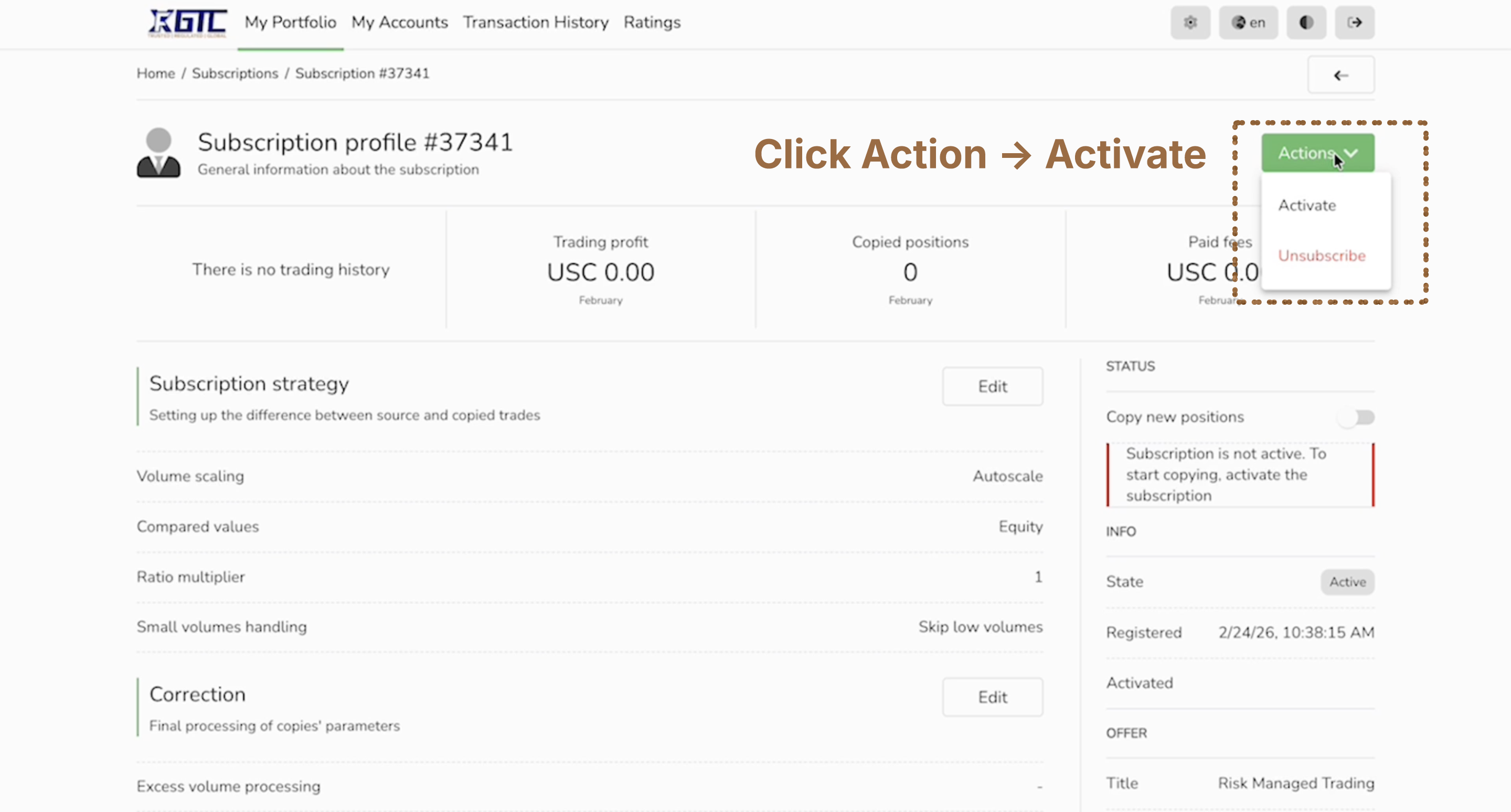 GTC setup step 4 screenshot part 2